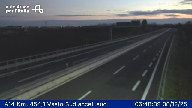 Montenero di Bisaccia: A14 Km. 454,1 Vasto Sud accel. sud