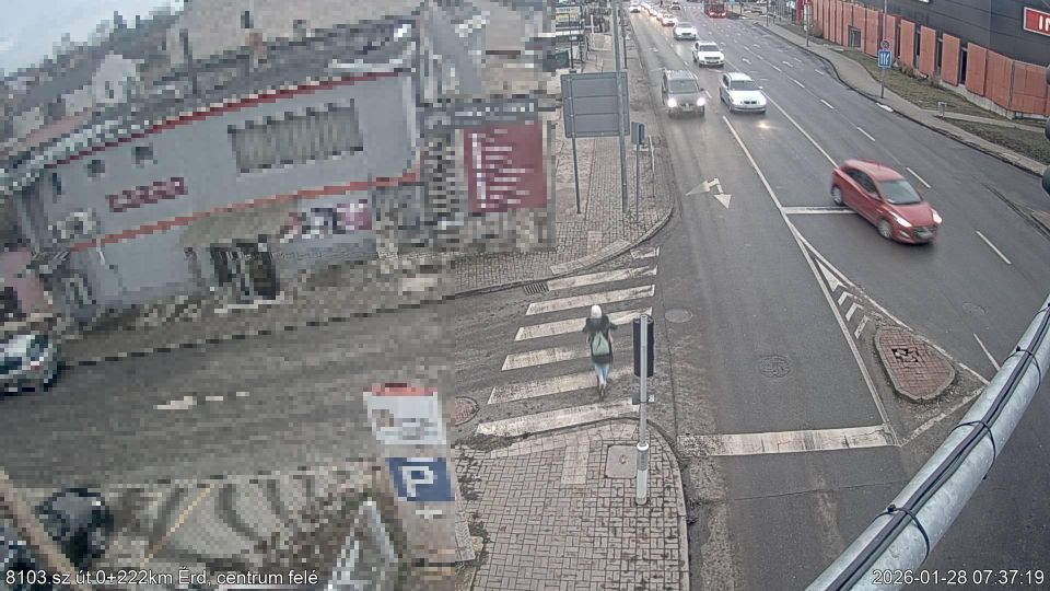 Erd: Fenyves-Parkvaros: Érd, Iparos utca - M7 autópálya C-D ág -> Érd, centrum