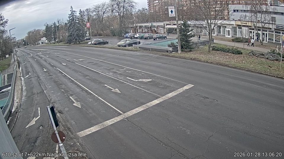 Kaposvar: Eszaknyugati varosresz: Kaposvár, Honvéd utca -> Nagykanizsa