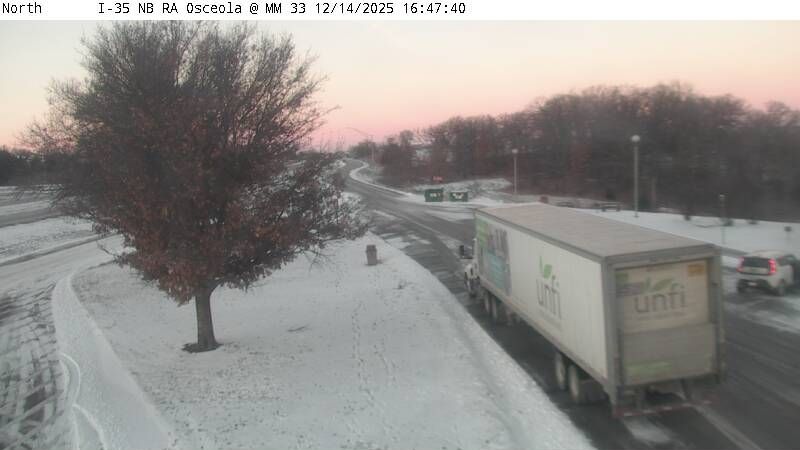 Osceola: Rest Area: I-35 NB MM 33 near - Exit