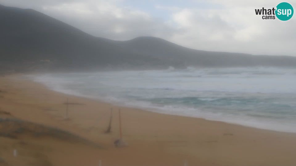 Portixeddu › South-west: Live Beach Webcam San Nicolò, Buggerru, Sardinia - Watch the Waves and Sunset