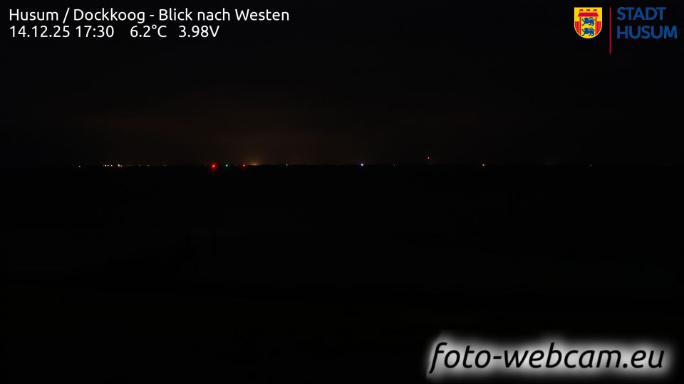 Husum: Dockkoog - Blick nach Westen