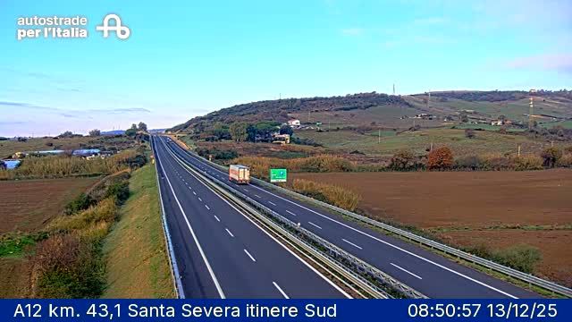 Tolfa: A12 km. 43,1 Santa Severa itinere Sud