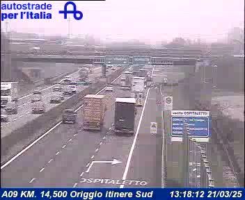 Uboldo: A09 KM. 14,500 Origgio itinere Sud