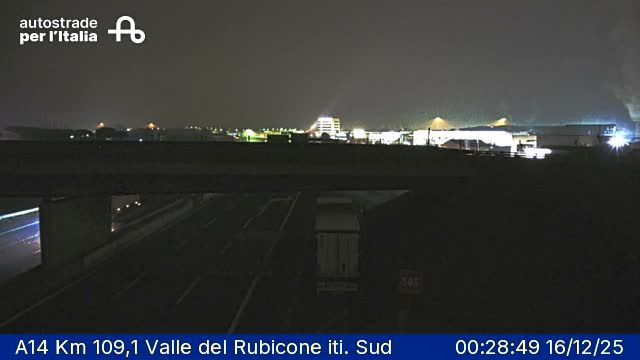 Gatteo: A14 Km 109,1 Valle del Rubicone iti. Sud