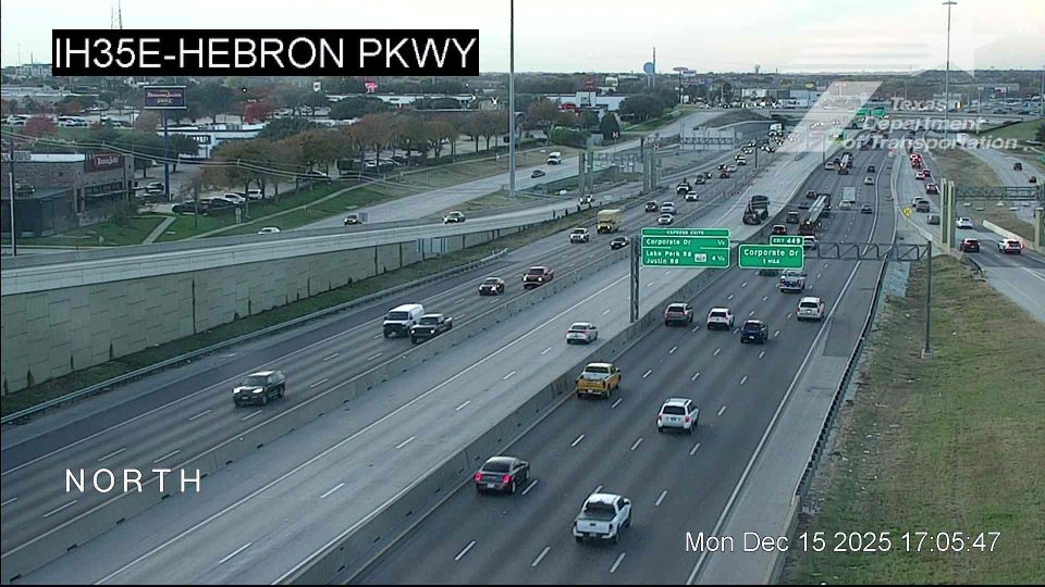 Lewisville › North: IH35E @ Hebron Pkwy