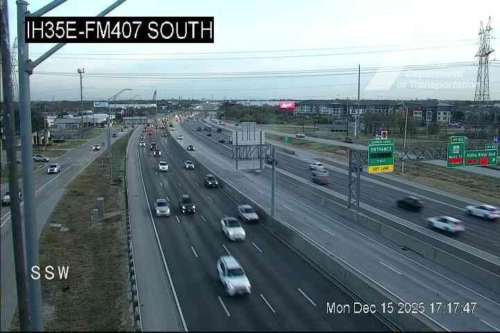 Lewisville › North: IH35E @ FM407 South