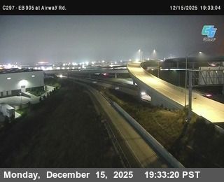 San Diego: C297) EB 905: at Airway Rd