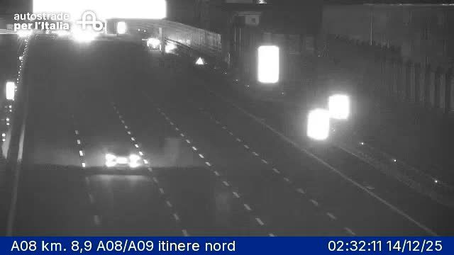 Lainate: A08 km. 8,9 A08/A09 itinere nord