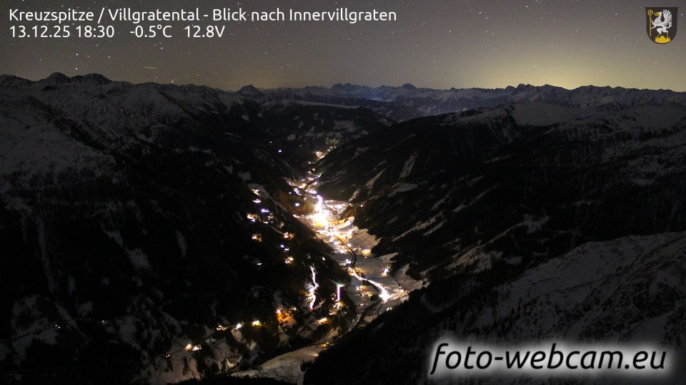 Gemeinde Innervillgraten: Kreuzspitze - Villgratental - Blick nach Innervillgraten