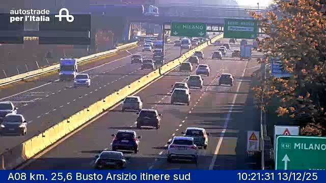 Cassano Magnago: A08 km. 25,6 Busto Arsizio itinere sud