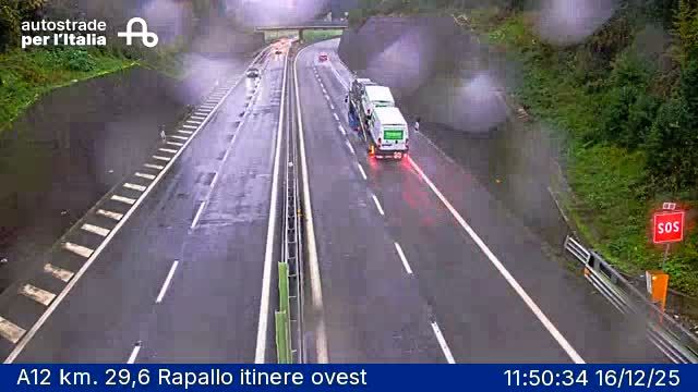 Rapallo: San Michele di Pagana: A12 km. 29,6 Rapallo itinere ovest
