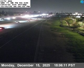 Chino Hills: SR-71 : (406) Central Ave Onramp