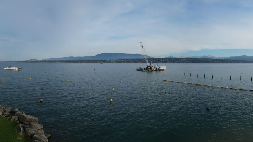 Bellevue: Cologny - The Geneva Water Fountain - Geneva - Les Voirons - Salève - Le Môle - Lake Geneva - Mont Blanc