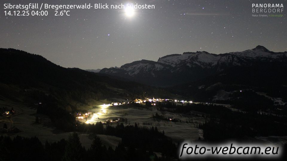 Sibratsgfall: Bregenzerwald- Blick nach Südosten