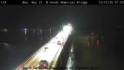 Beaufort: The Point: US 21 Bus @ Woods Memorial Bridge