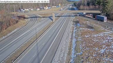 Jagebacka › North-west: Sandsjöbacka rastplats norrut