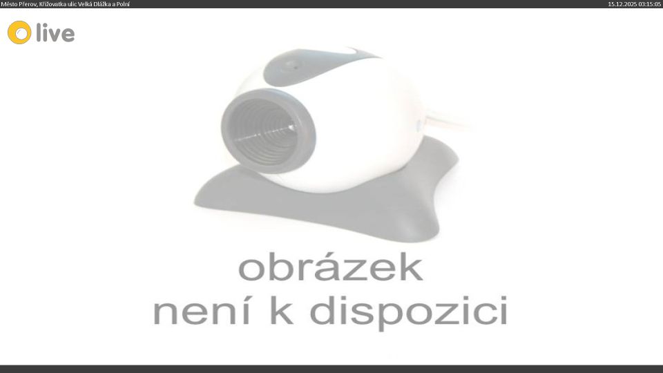 Prerov: Město - Křižovatka ulic Velká Dlážka a Polní