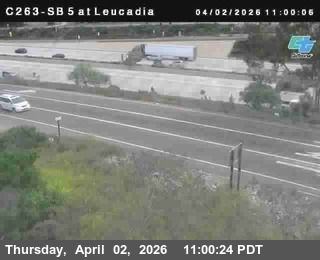 Encinitas: C263) I-5 : SB at Leucadia