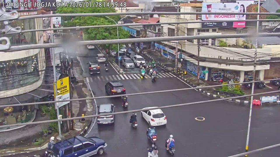 Yogyakarta: Lampu Simpang 4 - Jalan Magelang - Jalan Diponegoro - Jalan Pangeran Diponegoro - Jalan Tentara Pelajar - Jalan Kyai Mojo