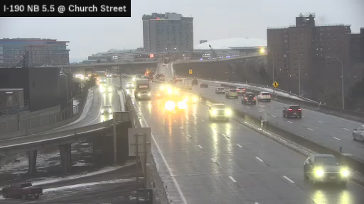 Buffalo › North: I-190 MP 005.50 NB at Interchange 7 (Church Street)