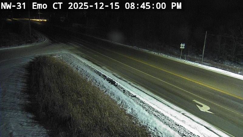 Scugog: Highway 7A near Island Road, Looking Down