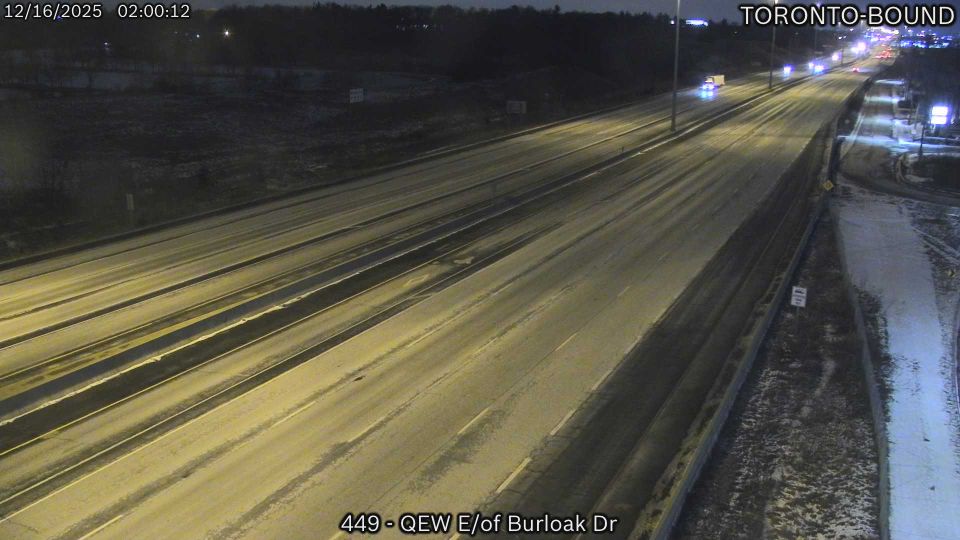 Blind River: Highway 17 East of Oak Road, Looking Down