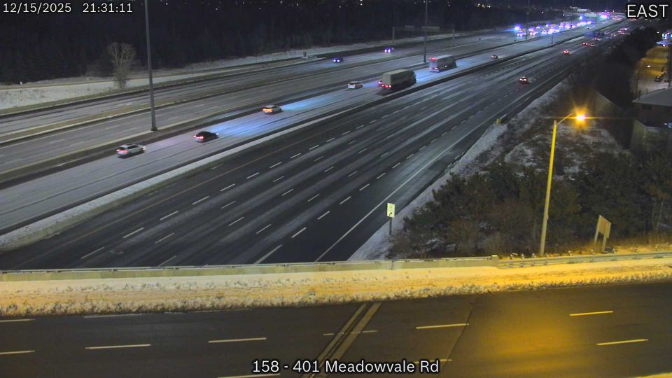 Timmins: Highway 101 at Highway 144, Looking Down