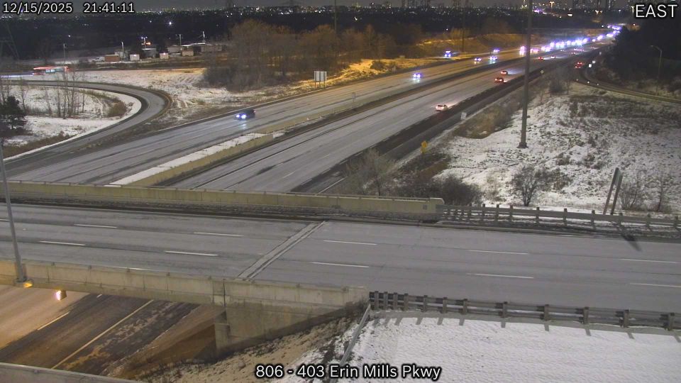 Bradford West Gwillimbury › South: Highway 400 near 11th Line, Looking South