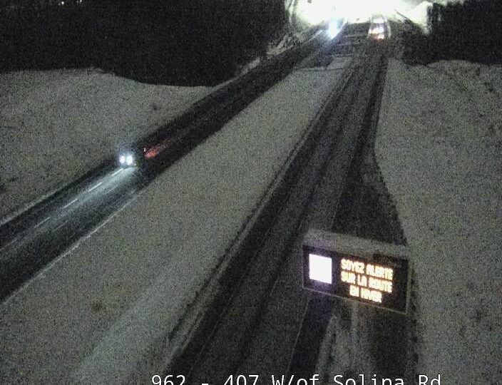 Alnwick: Highway 401 near Aird Street, Looking Down