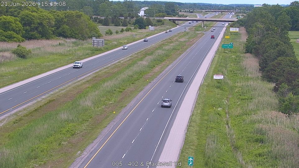 Thorold: Highway 58 at St Davids Road, Looking Down
