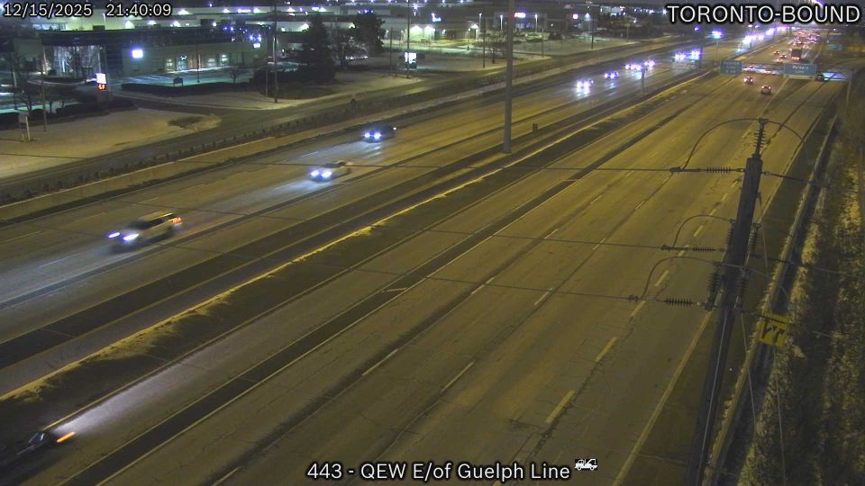 Burlington: QEW East of Guelph Line