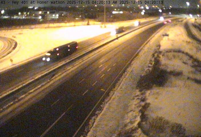 Kitchener: Doon: Highway 401 near Homer Watson Blvd