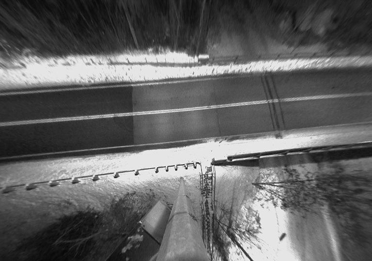 Rosedale: Highway 35 at - Bridge, Looking Down