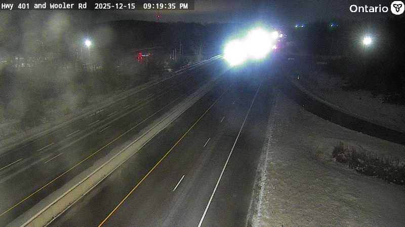 Trenton › East: Highway 401 at County Road 40, Looking East