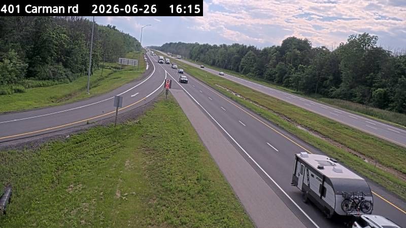 South Dundas › East: Highway 401 near Carman Road, Looking East