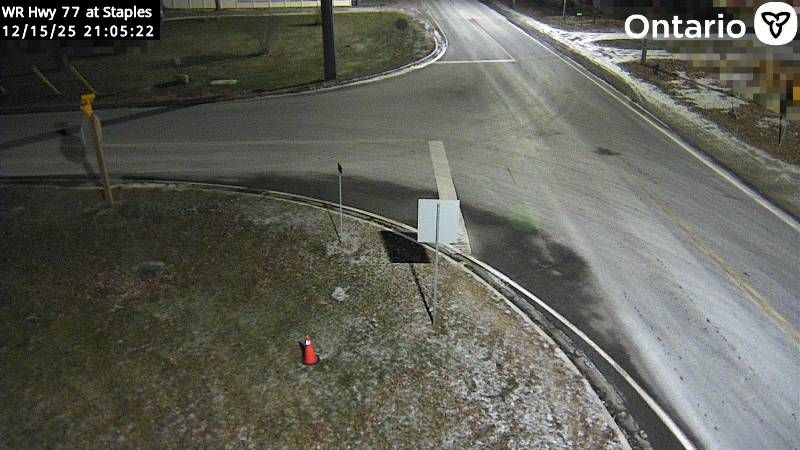 Leamington: Highway 77 at Essex Road 8, Looking Down