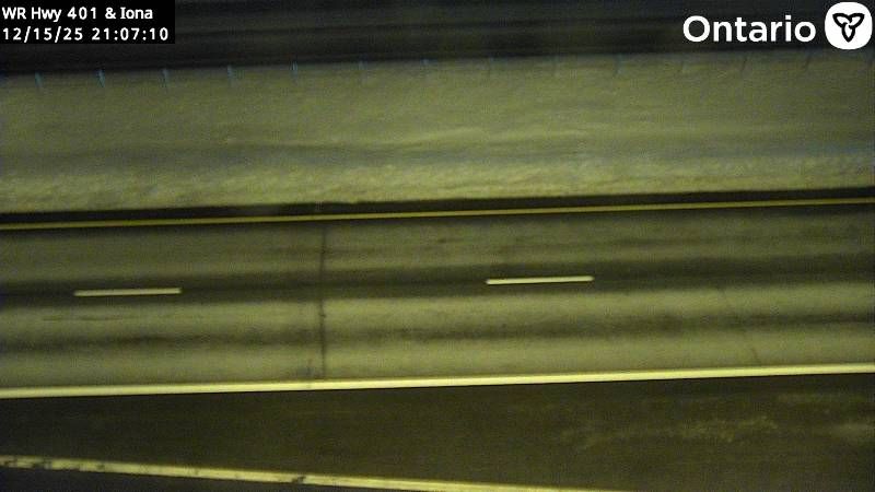 Southwold: Highway 401 at Iona Road, Looking Down