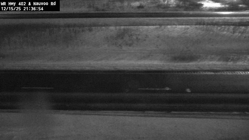 Warwick: Highway 402 near Nauvoo Road, Looking Down