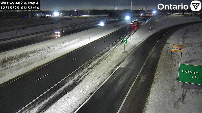 London › East: Highway 402 at Highway 4, Looking East