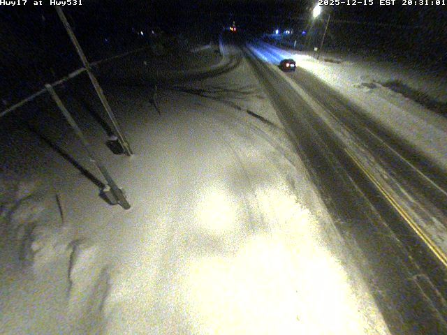 Terrace Bay Township › West: Highway 17 at Hydro Road North, Looking West