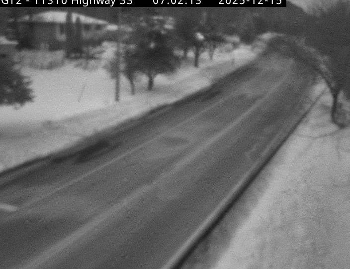 Glenora: Highway 33 Approaching Ferry Dock - Side