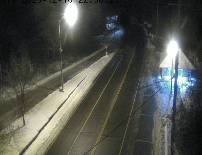 Glenora: Highway 33 at Ferry Dock - Side