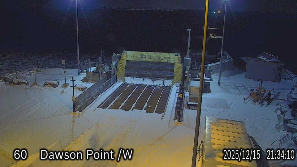 Frontenac Islands: Wolfe Island Ferry - Dawson Point Terminal (Winter)