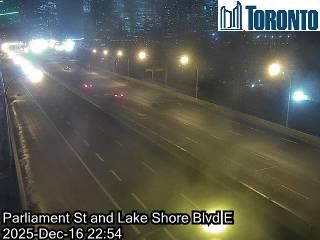 Old Toronto: Distillery District: Gardiner Expressway near Cherry Street