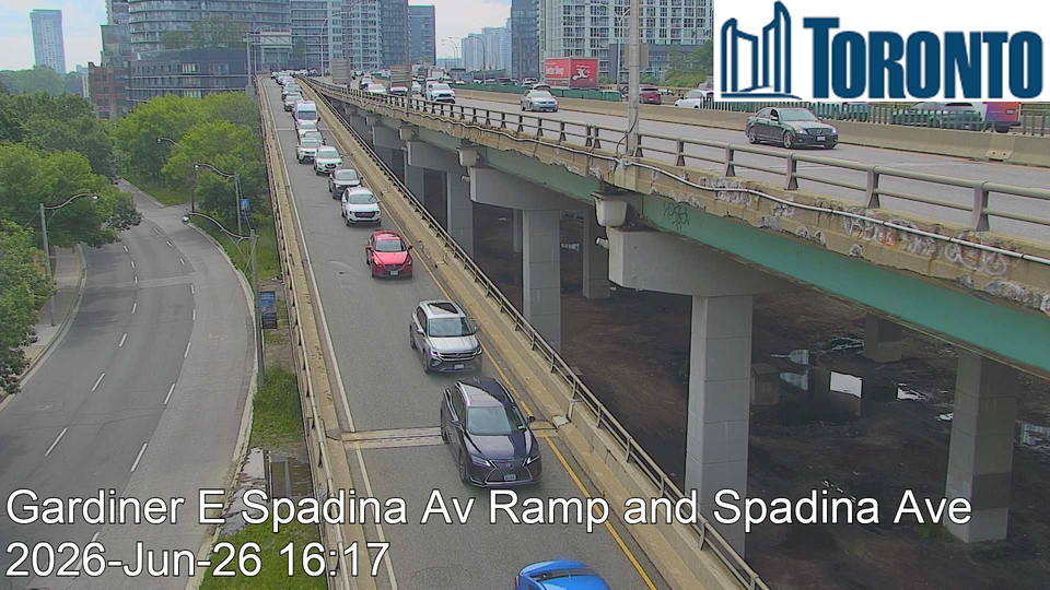 Old Toronto: CityPlace: Gardiner Expressway near Spadina Avenue