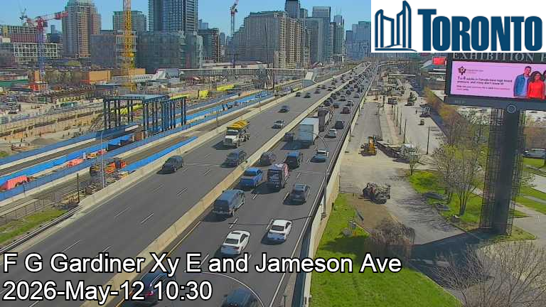 Old Toronto: Exhibition Place: Gardiner Expressway near Dufferin Street