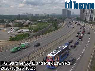 Etobicoke: Gardiner Expressway near Park Lawn Road