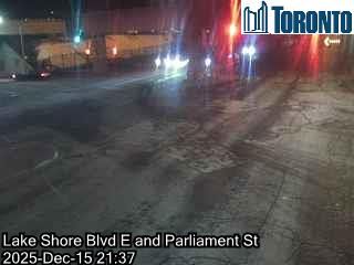 Old Toronto: Distillery District: Lake Shore Boulevard near Parliament Street