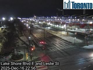 Old Toronto: Leslieville: Lake Shore Boulevard near Leslie Street